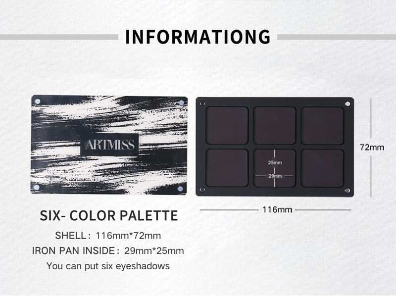 6 Colors DIY Eyeshadow 2