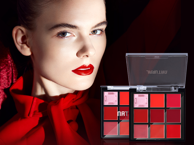 9 Colors Lip Palette 2